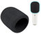 SOULWIT 2Pcs Microphones Pop Filter for Rode Podcaster, Protective Mic Cover Windscreen Foam - Black