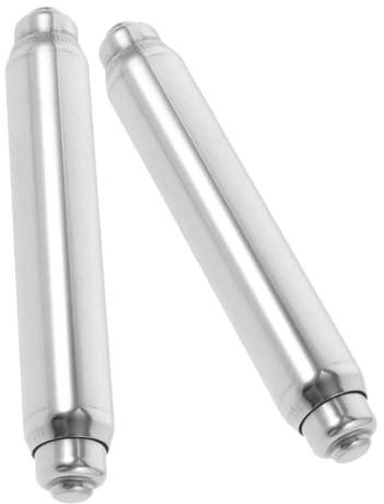 HOMSFOU 2pcs Chrome Paper Holder Roller Replacement for Toilet Paper Roller Easy to Install and Use