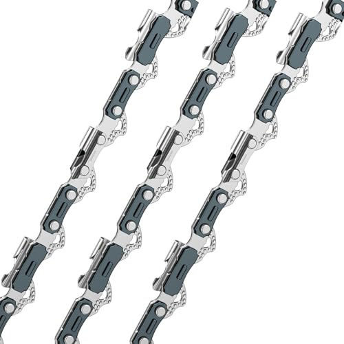OSDUI 3 Catene per Motosega 12Pollici (30cm) 44 Maglie 3/8 1.3mm 050