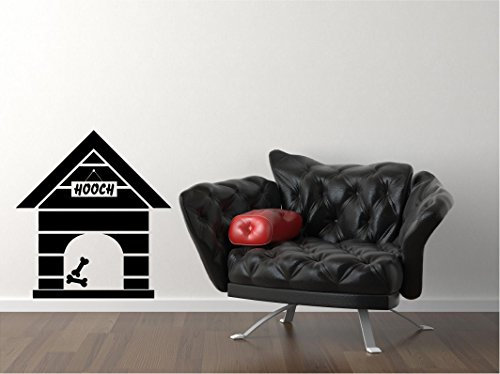 Personalised Dog Kennel Wall Sticker Decal Vinyl Art Quote Decoration Any Puppy Or Dog name Large 61cm x 56cm