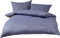 Mako Satin Damast Paisley Bettwäsche Garnitur Davos 240x220 + 2X 80x80 blau - grau (Royalblau)