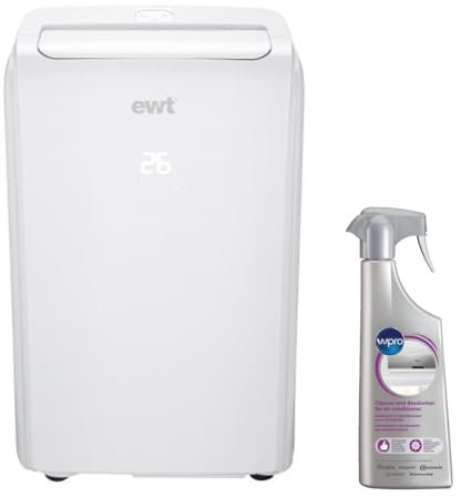 Ewt Climatiseur Mobile Monobloc réversible 3200W 12000 BTU/h pour Surface 41m2