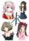 Anime 4 Stück Tortenaufleger,Geburtstag,Tortendeko,