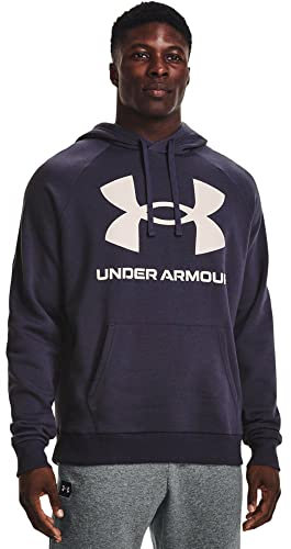 Under Armour Men's Ua Rival Fleece Big Logo Hoodie Tops, Tempered Steel, L
