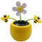 Merting Danse Solaire, Figurine Solaire Voiture,Fleur À Énergie Solaire,Solar Wobble Figure,Fleur Dansante À Énergie Solaire pour Décoration Bureau Ou Voiture