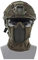 Taktisches Fast Airsoft Paintball Schutz Helm Set, Sturmhauben-Netzmaske mit Vollgesichtsschutz im Ninja-Stil für Wilde Jagd CS-Spiele
