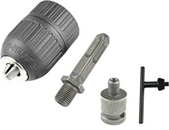 CHANCS 1/2-20UNF 2.0mm-13mm Schlüsselloses Bohrfutter mit 1/2 Vierkant-Innengewinde Adapter für SDS Elektrohammer SDS Vierkantschaft Adapter für Schlagbohrmaschine