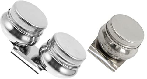 2 Pz Pentola in Acciaio Inox Di Grandi Dimensioni Forniture Di Pittura Trementina Contenitori Con Coperchi Bambino Acciaio Inossidabile Olio Di Semi Di Lino Immersione in Olio