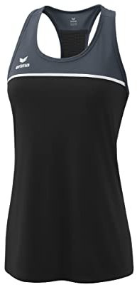 Erima Damen „CHANGE by erima leichtes Tanktop, black grey/slate grey/weiß, 36