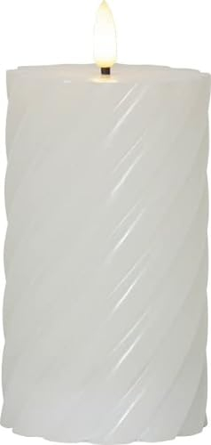 Star Trading 064-24 LED-Echtwachs-Kerze Flamme Swirl