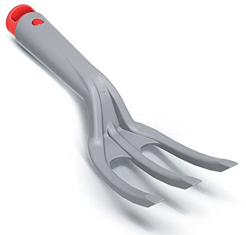 Kleiner manueller Gartenrechen R CULTIVATOR PLUS, Abmessungen (mm) 270x78x54, Farbe Grau