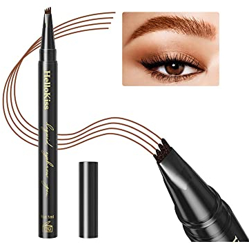 Wasserdichter flüssiger Augenbrauenstift, Tattoo Augenbrauenstift, professioneller Make-up Augenbrauenstift, schnell trocknender und langlebiger Make-up Bleistift (01#Hellbraun)