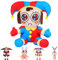 LUKIUP The Digital Circus Plush, 25 cm Jax and Pomni Amazing Jax Kuscheltier, Osterhase Plüschtier, Zirkus Plushie Ostern Weihnachts Valentinstag Geburtstagsgeschenke für Kinder Jungen Mädchen