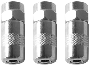 QQZ Grease Gun Coupler DCGG5701 for Dewalt Grease Gun, 1/8 NPT, High Pressure Grease Gun Coupler, Heavy Duty, -3 Pcs