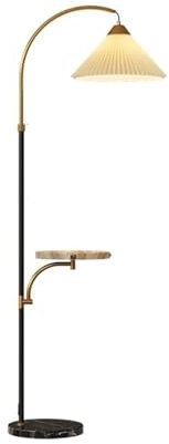 BPILOT Floor Lamp with Shelves USB Charging Ports Modern LED Shelf Standing Lamp Reading Lamp for Living Room Bedroom Floor Light Standing Lamp