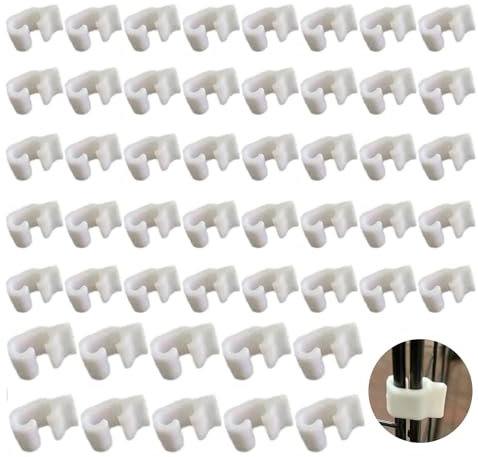 UtySty 50 Pack Wire Cage Clips Cat Cage Door Latch Buckle Lock Snap on Detachable Connector Clamp for DIY Assembly Kitten Puppy Chicken Quail Pigeon Dog Rabbit Cages Gate Yard