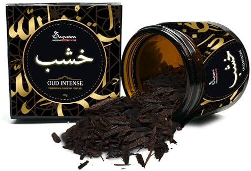 SAMSARA Bakhoor [20 g] ULTRA DURATA - Arabischer Duft für Damen | Arabische Düfte für Herren, OUD-Holz, Duft für Haare, Körper und Kleidung | Made in Dubai (Jasmine Oud)