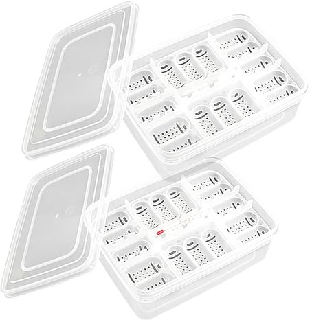 Reptile Egg Incubator Box | 16 Grids Transparent Egg Hatching Incubator | Incubation Box, Hatching Tray, Hatching Case for Gecko Lizards Lions Mane