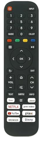 ALLIMITY Télécommande Compatible avec Hisense AntteQ LED TV EN2ZF30 AV24H3 AV32H3 AV42F3 AV50D1 AG24N1C AG24F1DCU AG32H3 AG42F3 AG50D1 AB24F1D AB32D1 AB42D1 AB50D1