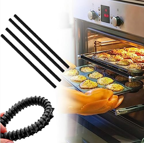 Sonhomay 4 Pack Oven Rack Covers Heat Resistant Silicone Oven Shelf Rack Guard Protector for Oven Shelf Guard or Microwave Oven Grill Rack