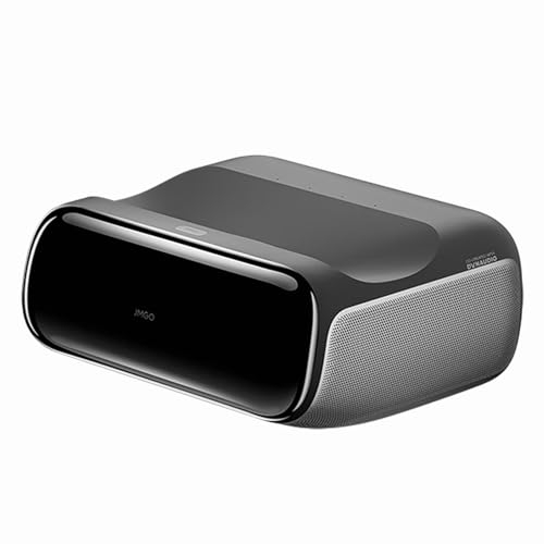 JmGO O2 Ultra 4K Beamer Heimkino Ultrakurzer Überwurf Projektor | MALC 2.0 Dreifach Farb Laser 2800 CVIA Lumen | DYNAUDIO Lautsprecher | WiFi 6 HDMI 2.1 | Chinese Version mit KD3 Android TV Stick