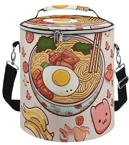 NHYDSPQ Camping-Kühltasche, köstlicher süßer Ramen-Druck, tragbarer Eisbeutel, Outdoor-Kühltasche, Picknick-Kühltasche, faltbare Kühltasche, Stil