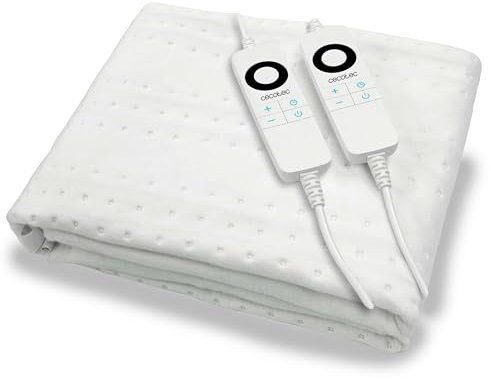 Cecotec Fodera Elettrica HeatConfort ThermalUnder Doppio (160 x 140). Coperta Termica con Spegnimento Automatico e 6 Livelli di Temperatura Regolabili per un comfort personalizzato.