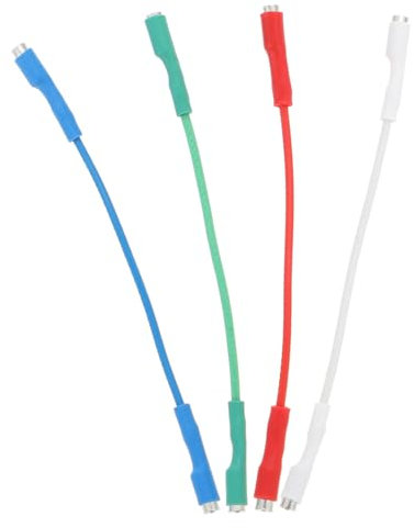 HOMSFOU 4stücke Phono-anschlusskabel Für Plattenspieler Isoliert Flexibel Und Langlebig Zubehör Für Player