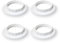 Light Shade Adapter Ring E14 Lampshade Reducer Ring Screw Bulbs Lamp Holder Retainer Lamp Rings Fittings for Table Lamp, Ceiling Lights White 4pcs