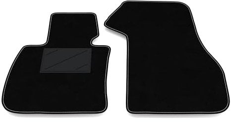 Auto-Fußmatten Kit nur vorne 2 Stück kompatibel mit BMW X1 F48 2015-2022 | Set 2 Teppiche vorne nach Maß in Teppich