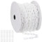 PATIKIL White Plastic Chain, 131 ft 6mm Safety Barrier Chain Large Plastic Chain Long for Crowd Control, Queue Line, Parking, Fence, Gate, Concert, Construction Site Decoration