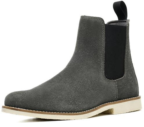 SL-Saint Stivali Chelsea Classici Fatti a Mano Per Gli Uomini Moda Vera Pelle di Mucca Slip On