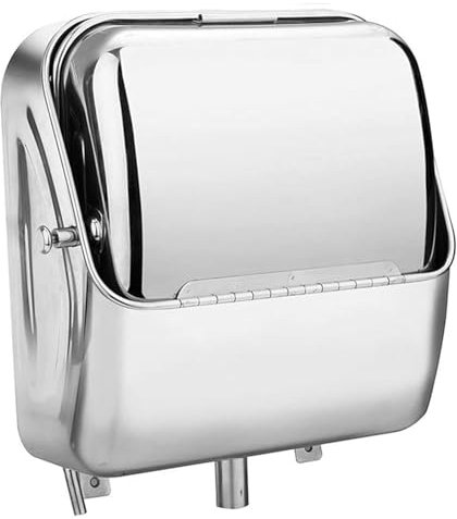Évier mural pour camping-car,Pliable Évier pour caravane,évier en acier inoxydable avec robinet d'eau,pour lavabo,caravane, bateau,Silver