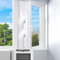 Kit Ventana Aire Acondicionado Portatil, Cubierta Aislante Ventana Aire Acondicionado, para AC Móvil y Secadora AC ventana, Que Bloquea el Aire Caliente, Cremallera Doble, Fácil de Instalar (400cm)
