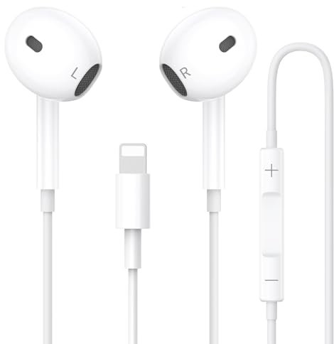 Cuyuuci In-Ear Headphones für iPhone,[MFi-Zertifiziert] HiFi Kopfhörer Audio Stereo, mit Mikrofon und Lautstärkeregler Kompatibel mit iPhone 14 Pro Max/14 Pro/14 Plus/14/13/12/11/ Mini/SE/XS/XR/X/8/7