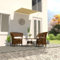 Toldo retráctil Amarillo y Blanco 100x150 cm Toldos de Exterior