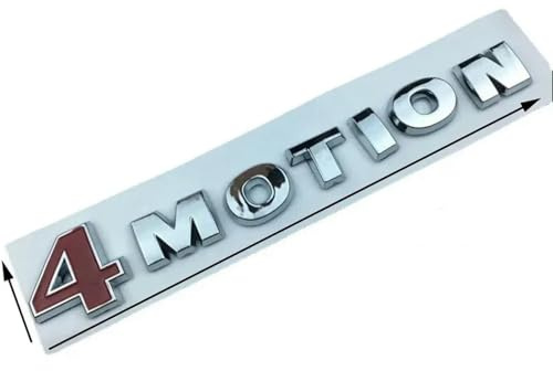 GOLCD 1PC Auto Buchstaben Emblem Abzeichen Aufkleber Zubehör, Für 4 Motion