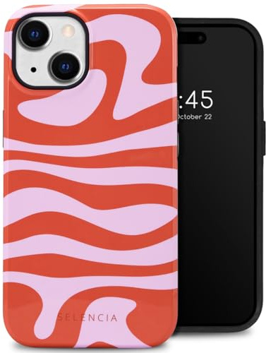 SELENCIA Vivid Backcover - Geeignet für iPhone 14 - Dream Swirl Pink