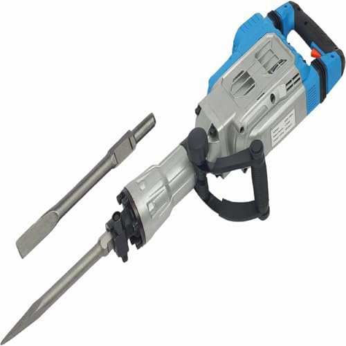 Abbruchhammer 1700W 60J Hochleistungs-Betonbrecher mit zwei Meißelbits Betonhammer 1900 bpm Bohrhammer für Schiefer, Beton