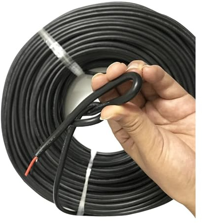 2 Core 0.5mm2 Silicone Rubber Sheathed Power Cable OD 5.8mm 50 Meters Insulationis Soft