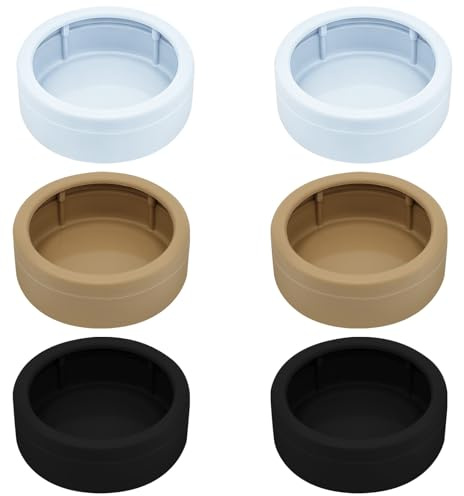 6Pcs Gamelle Reptile pour vers et Eau, Bol Anti-Évasion pour Agame Barbu Araignée Sauteuse Gecko Lézard Caméléon, Tasse à vers de Farine en Plastique Anti-Déversement 2.83 in 3 Couleurs