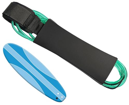 Paddleboard Leash,Surf Leash 6 mm tjocka, dubbla svänglar i rostfritt stål, | Kopplingar Ben Rope Paddle Board Strap för Shortboard Fishboard Bodyboard Paddleboard