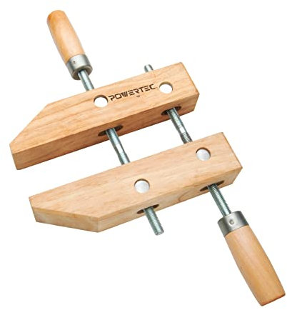POWERTEC 71043 Wooden Handscrew Clamp, 12-Inch