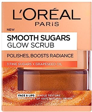 L'Oréal Paris Gesichts- und Lippen-Peeling, mit feinen Zuckern und Kakao, 50 ml