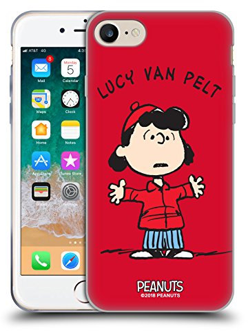 Head Case Designs Officially Licensed Peanuts Lucy van Pelt Characters Gel Case [Military Grade Protection] Compatible with Apple iPhone 7/8 / SE 2020 & 2022 and Compatible with MagSafe