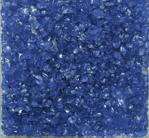 Eurosand GLASNUGGETS 2-4mm. Dekoglas. Kleine Glassteine, Glasgranulat. 1 kg. BLAU -90
