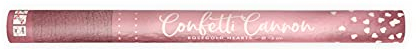 PartyDeco Konfettishooter Herzen Rosegold 60cm