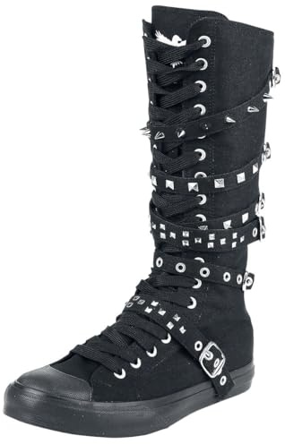 Black Premium by EMP Unisex schwarze Sneaker mit Nieten