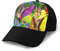 Schubladenknauf, rund, ABS-Kunststoff, unlackiert, für Schubladen, Kleiderschrank, Kommode, Halloween, violetter Totenkopf, 4 Stück