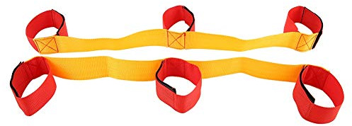 Bandes de Course à 3/5/8 Pattes, Jeu d'équipe, 3/5/8 Personnes Jeu de Plein air Marcheur Cravate Sangle Bande de Course à Jambes, pour l'entraînement au Travail d'équipe, la compétition (3#)